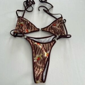 Heavy manners bikini metal accents